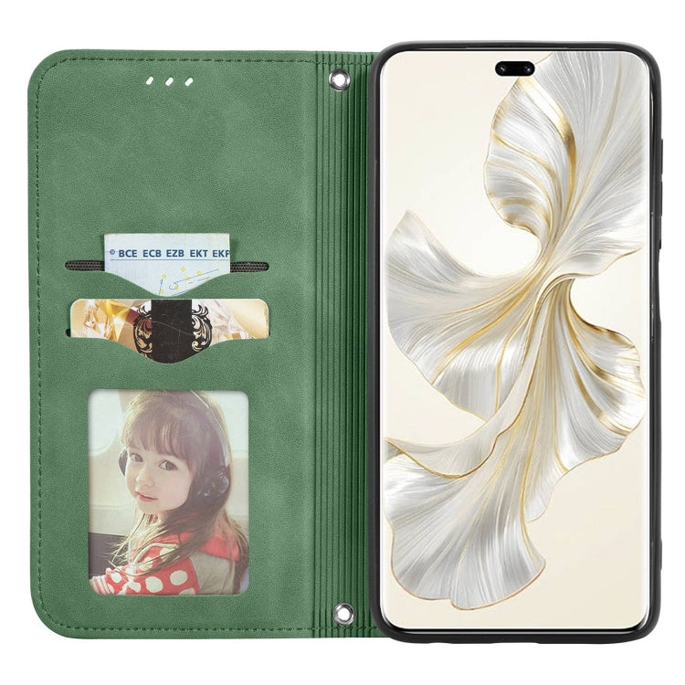 For Honor 100 Pro Retro Skin Feel Magnetic Flip Leather Phone Case