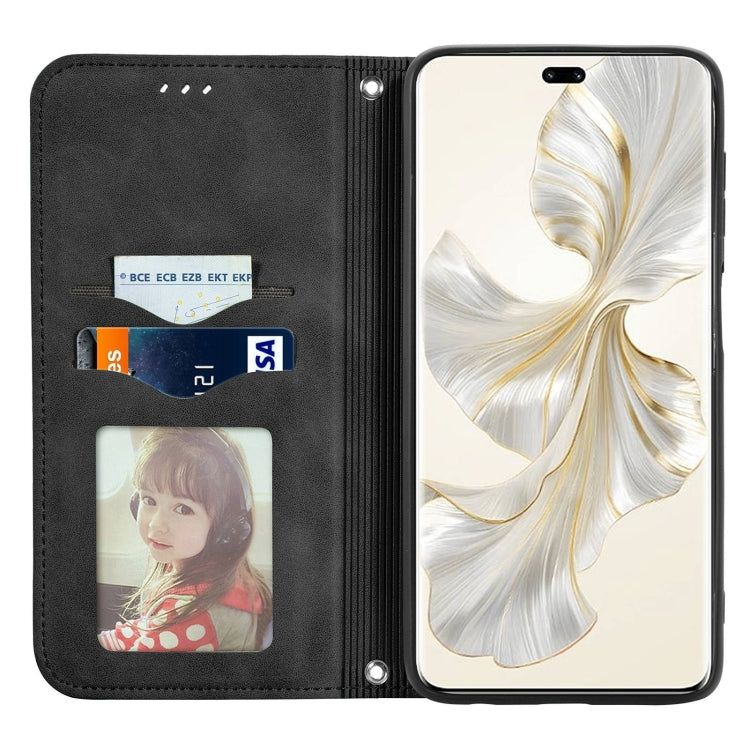 For Honor 100 Pro Retro Skin Feel Magnetic Flip Leather Phone Case