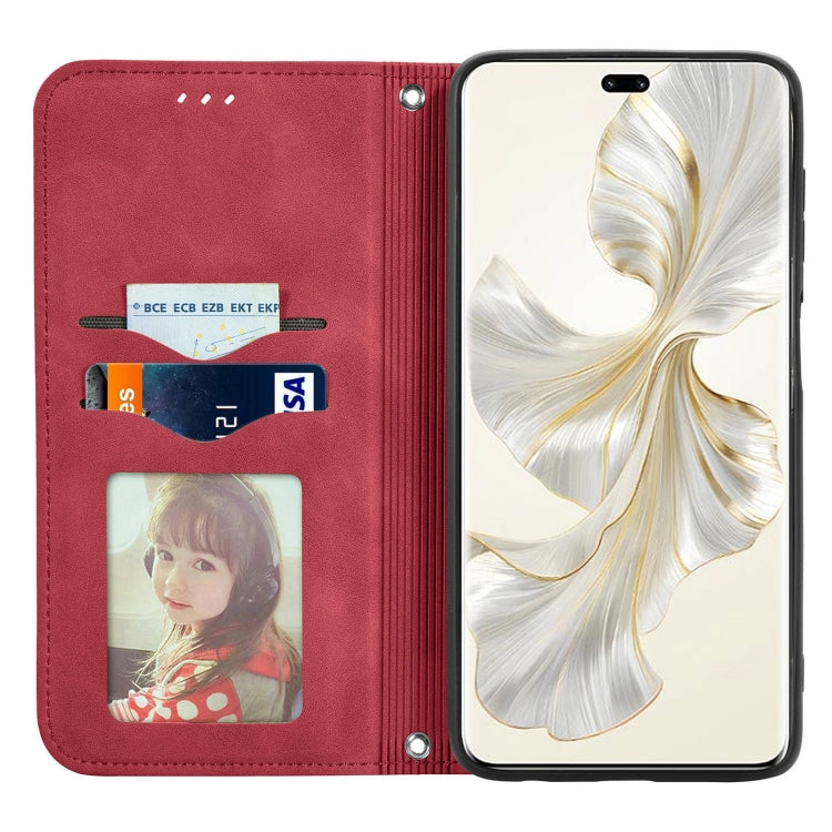 For Honor 100 Pro Retro Skin Feel Magnetic Flip Leather Phone Case
