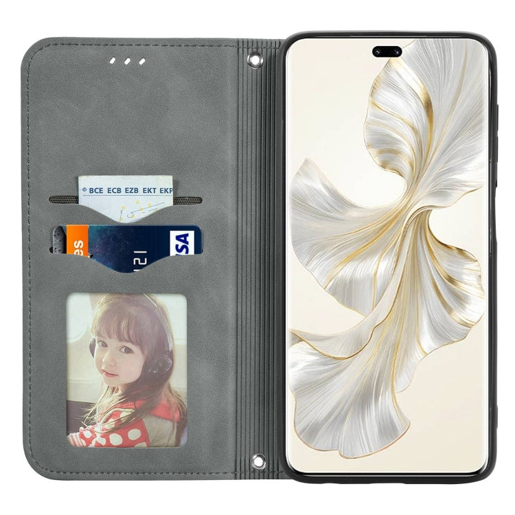 For Honor 100 Pro Retro Skin Feel Magnetic Flip Leather Phone Case