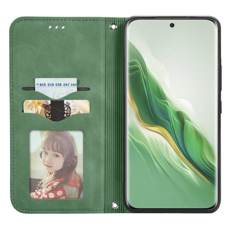 For Honor Magic6 Retro Skin Feel Magnetic Flip Leather Phone Case