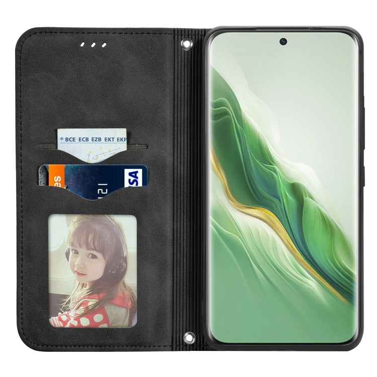 For Honor Magic6 Retro Skin Feel Magnetic Flip Leather Phone Case