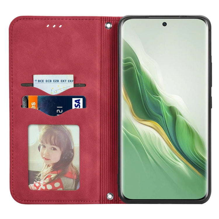 For Honor Magic6 Retro Skin Feel Magnetic Flip Leather Phone Case