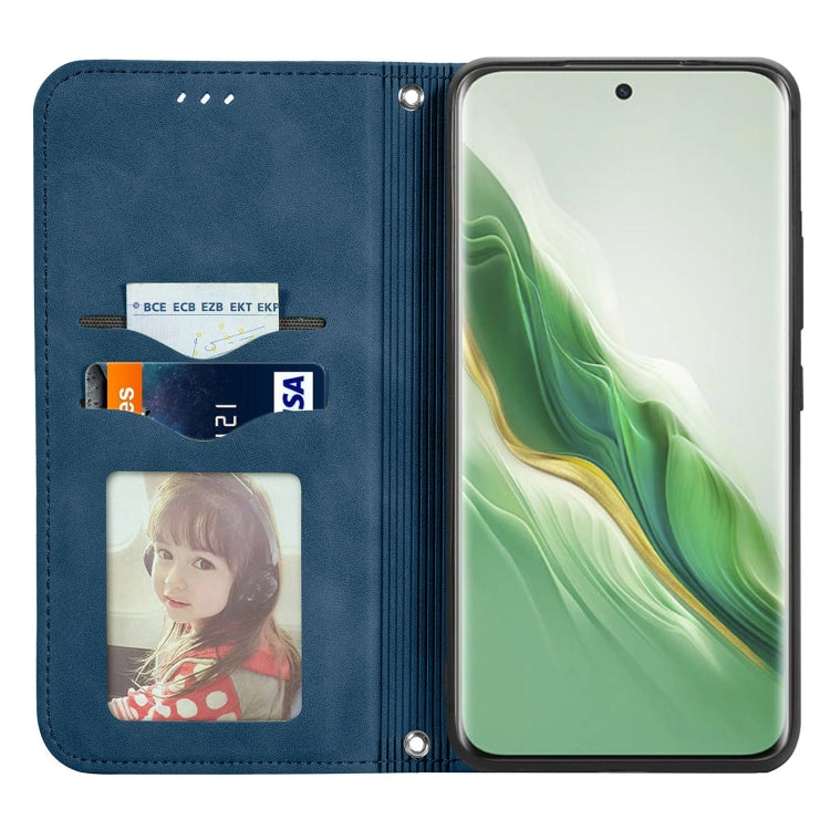 For Honor Magic6 Retro Skin Feel Magnetic Flip Leather Phone Case