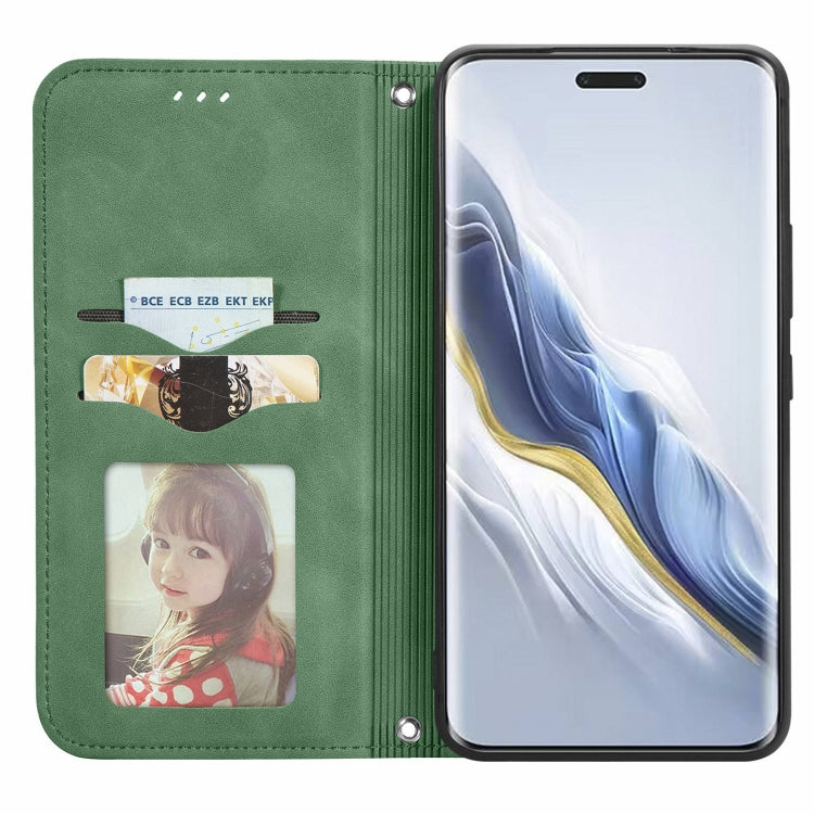 For Honor Magic6 Pro Retro Skin Feel Magnetic Flip Leather Phone Case