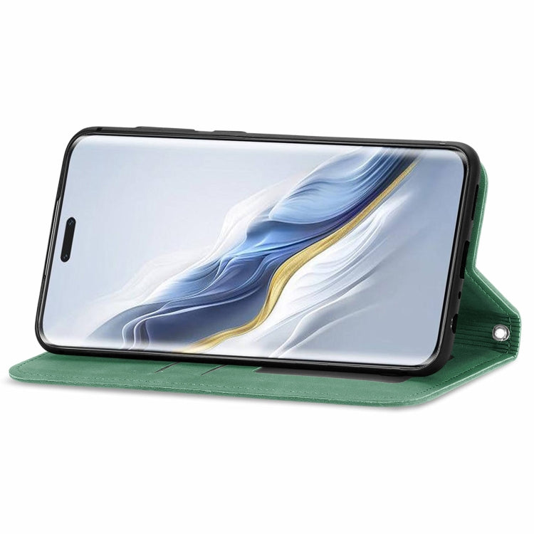 For Honor Magic6 Pro Retro Skin Feel Magnetic Flip Leather Phone Case
