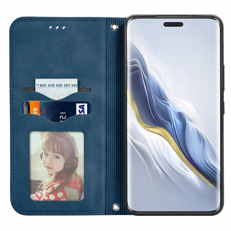 For Honor Magic6 Pro Retro Skin Feel Magnetic Flip Leather Phone Case