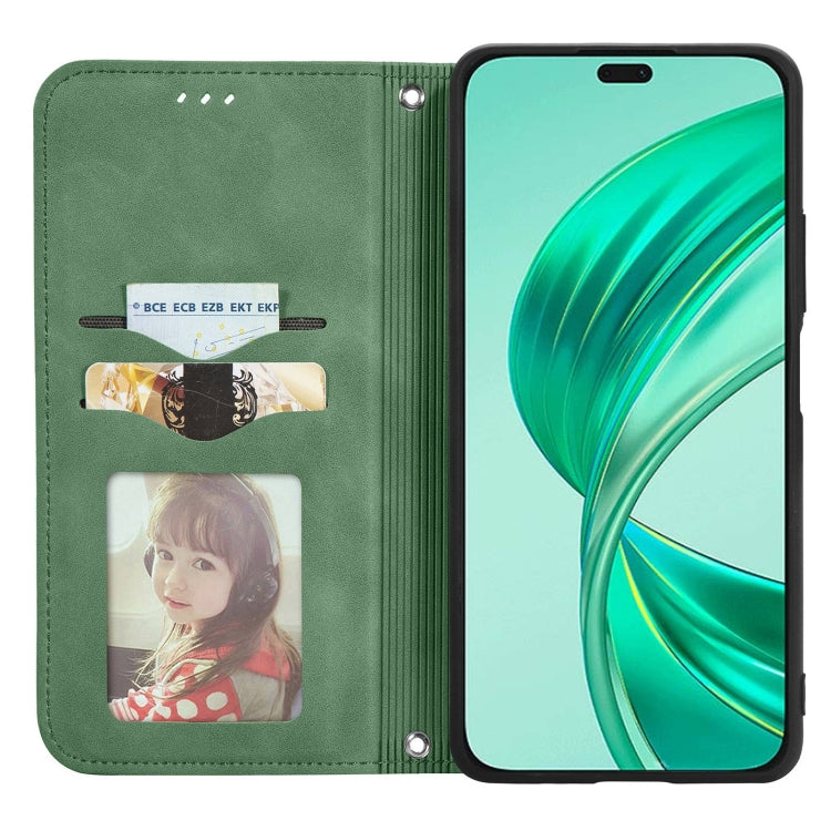 For Honor X8b Retro Skin Feel Magnetic Flip Leather Phone Case