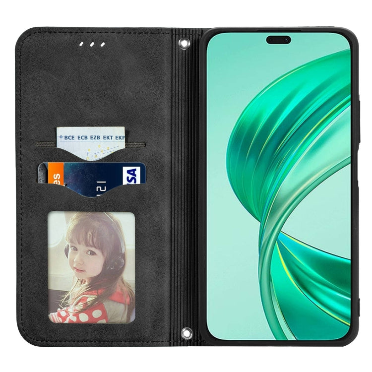 For Honor X8b Retro Skin Feel Magnetic Flip Leather Phone Case