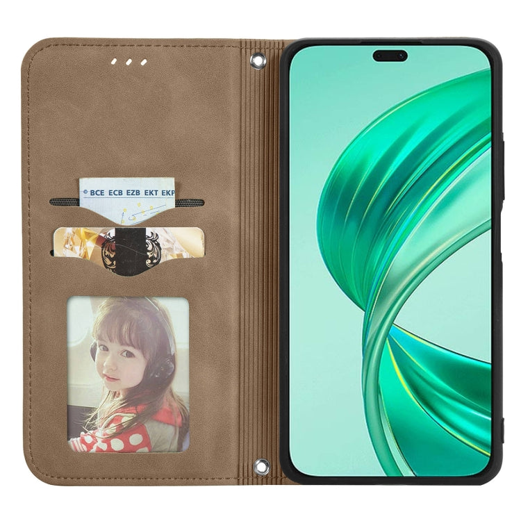 For Honor X8b Retro Skin Feel Magnetic Flip Leather Phone Case
