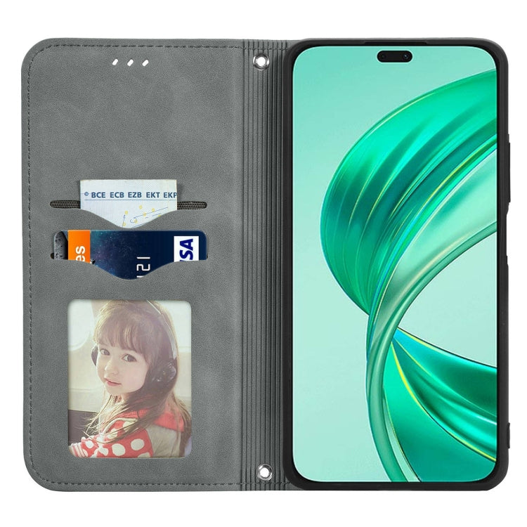 For Honor X8b Retro Skin Feel Magnetic Flip Leather Phone Case