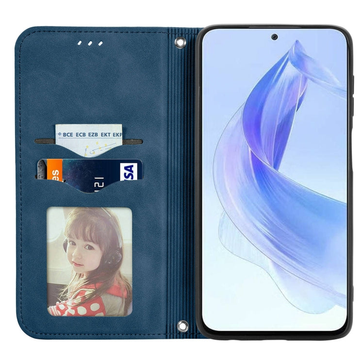 For Honor X50i Retro Skin Feel Magnetic Flip Leather Phone Case