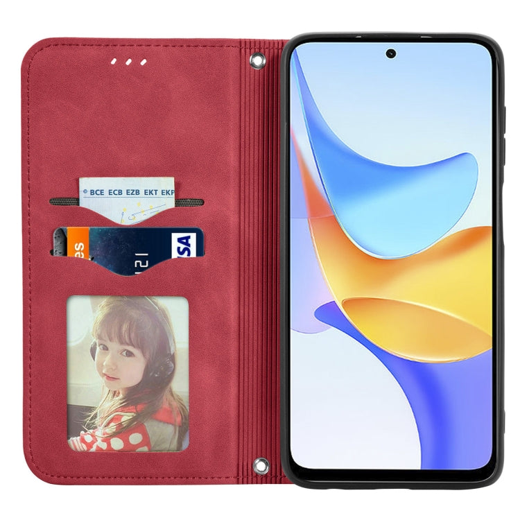 For Honor Play 50 Plus Retro Skin Feel Magnetic Flip Leather Phone Case