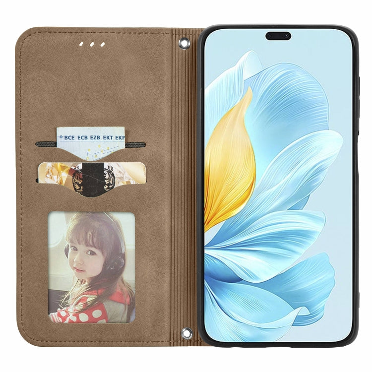 For Honor 200 Lite Global Retro Skin Feel Magnetic Flip Leather Phone Case