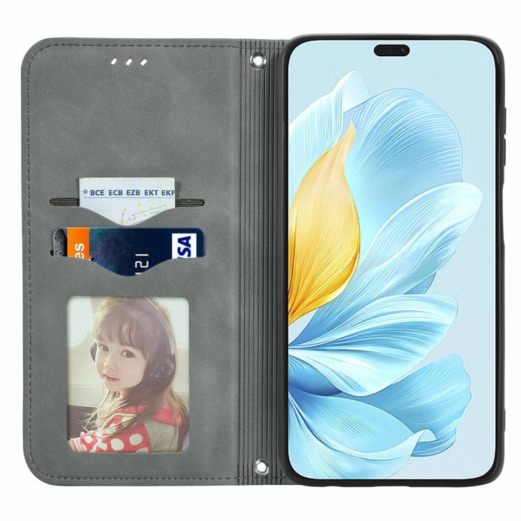 For Honor 200 Lite Global Retro Skin Feel Magnetic Flip Leather Phone Case