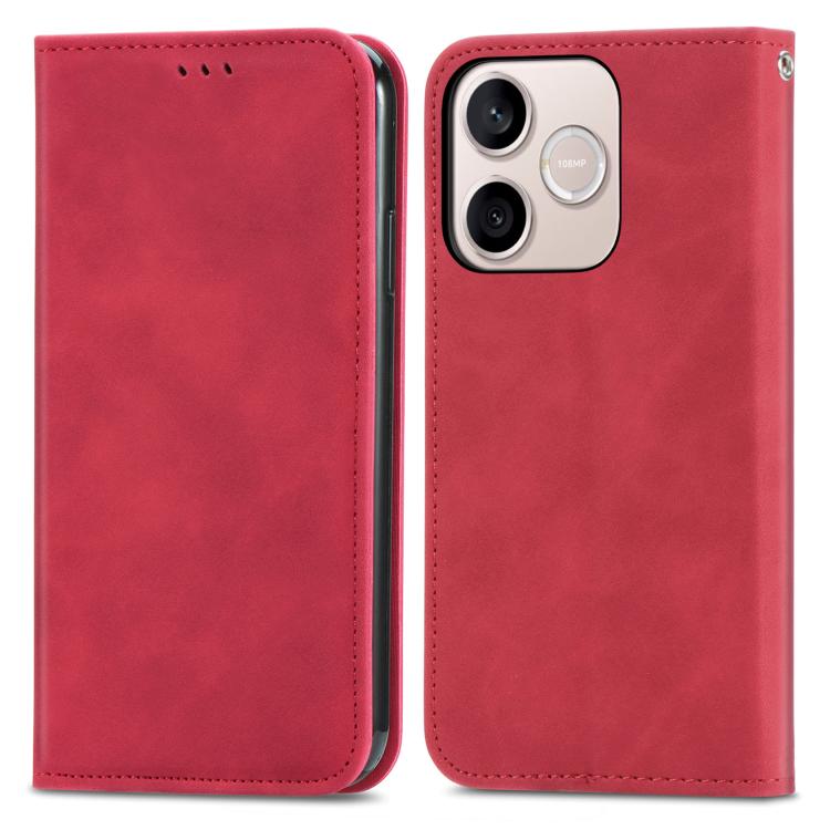 For Honor 600 Lite  Global Retro Skin Feel Magnetic Flip Leather Phone Case