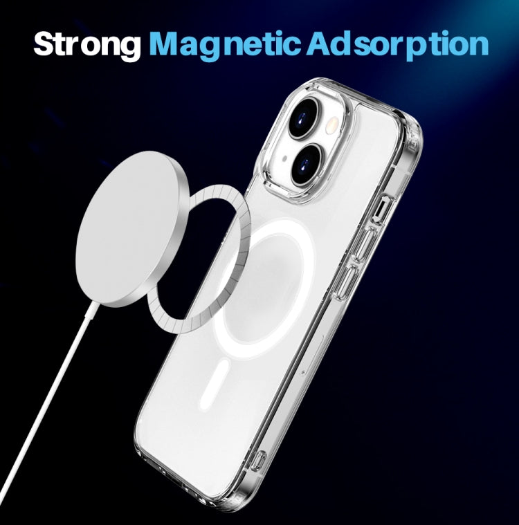 For iPhone 15 Plus NORTHJO 5 in 1 Magsafe Clear Phone Case with 2pcs Screen Film + 2pcs Rear Lens Film