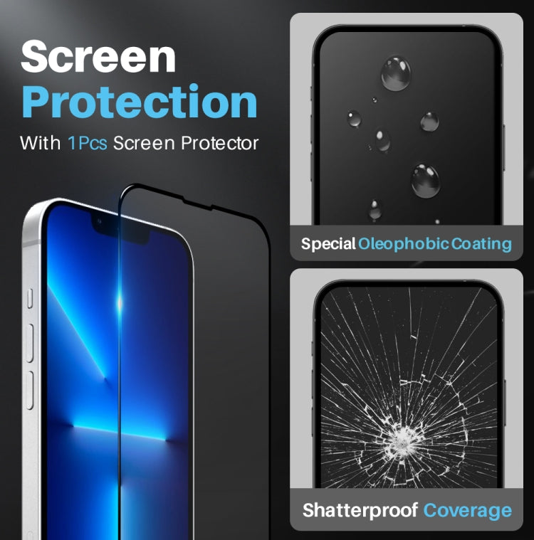 For iPhone 13 Pro NORTHJO 3 in 1 Magsafe Clear Phone Case with Screen Film + Rear Lens Film