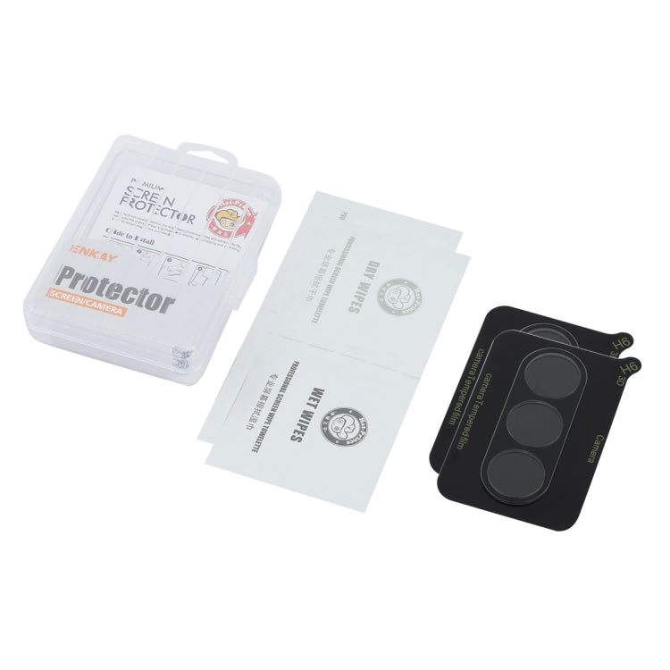 For OnePlus Ace 3V 2pcs ENKAY 9H Rear Camera Lens Tempered Glass Film - Transparent