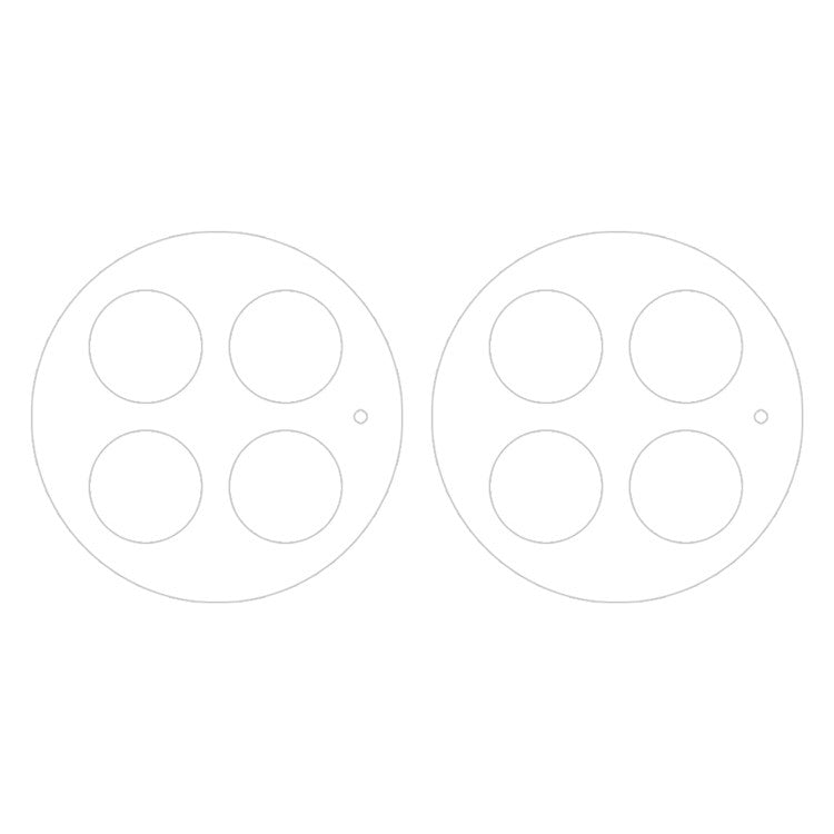 For OnePlus Ace 2 Pro 2pcs ENKAY 9H Rear Camera Lens Tempered Glass Film - Transparent