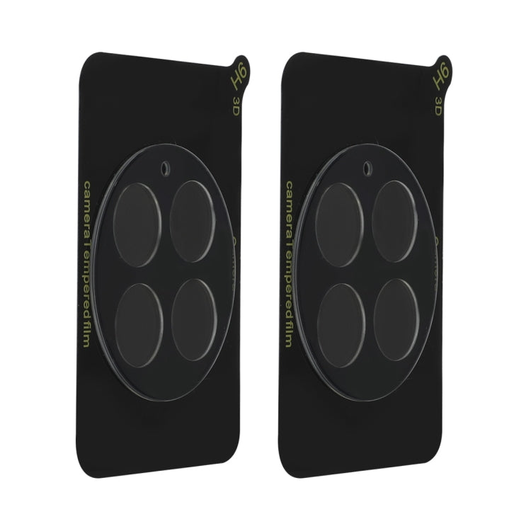 For OnePlus Ace 2 Pro 2pcs ENKAY 9H Rear Camera Lens Tempered Glass Film - Transparent