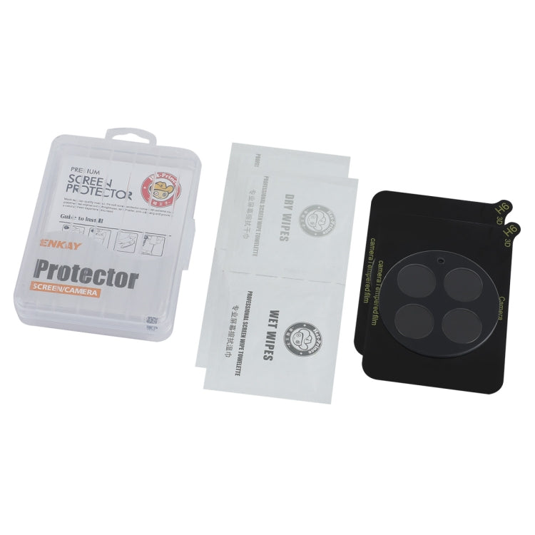 For OnePlus Ace 2 Pro 2pcs ENKAY 9H Rear Camera Lens Tempered Glass Film - Transparent