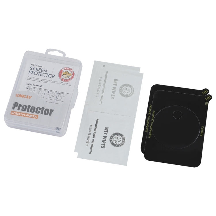 For OnePlus Ace 3 / 12R 2pcs ENKAY 9H Rear Camera Lens Tempered Glass Film - Transparent