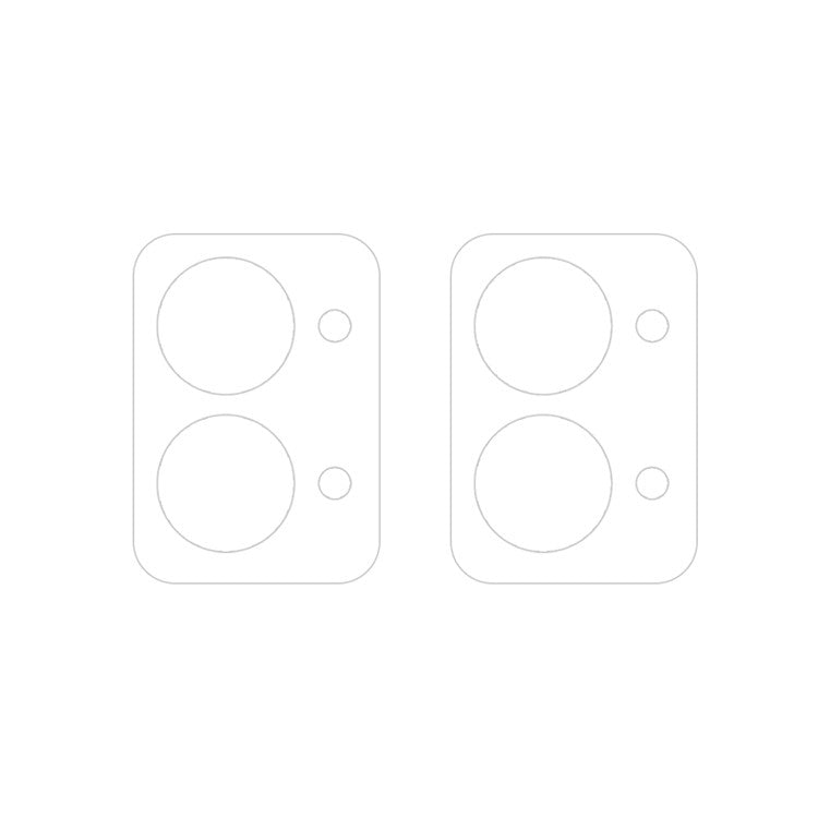 For OnePlus Nord 2T 2pcs ENKAY 9H Rear Camera Lens Tempered Glass Film - Transparent