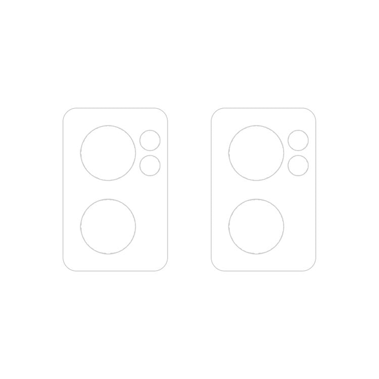 For OnePlus Nord CE 2 5G 2pcs ENKAY 9H Rear Camera Lens Tempered Glass Film - Transparent