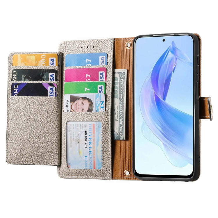 For Honor X50i Love Zipper Lanyard Leather Phone Case