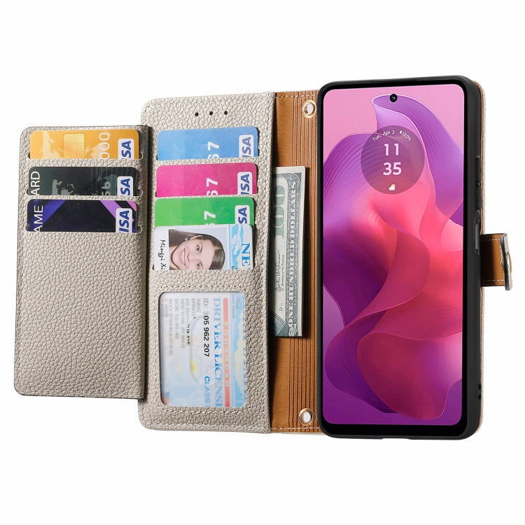 For Motorola Moto G24 Love Zipper Lanyard Leather Phone Case