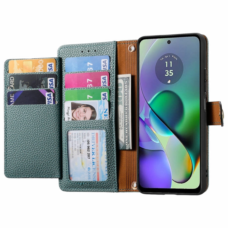 For Motorola Moto G54 Love Zipper Lanyard Leather Phone Case