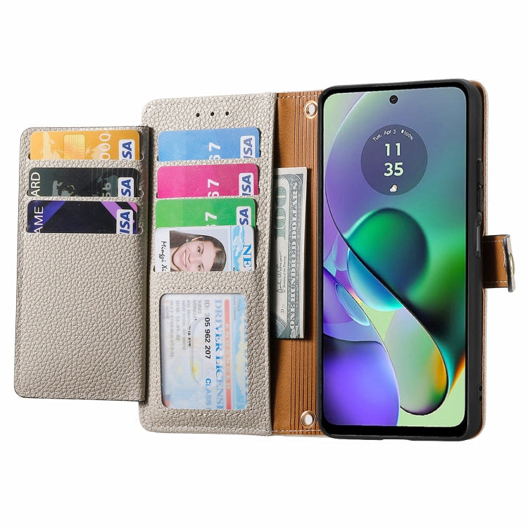 For Motorola Moto G54 Love Zipper Lanyard Leather Phone Case