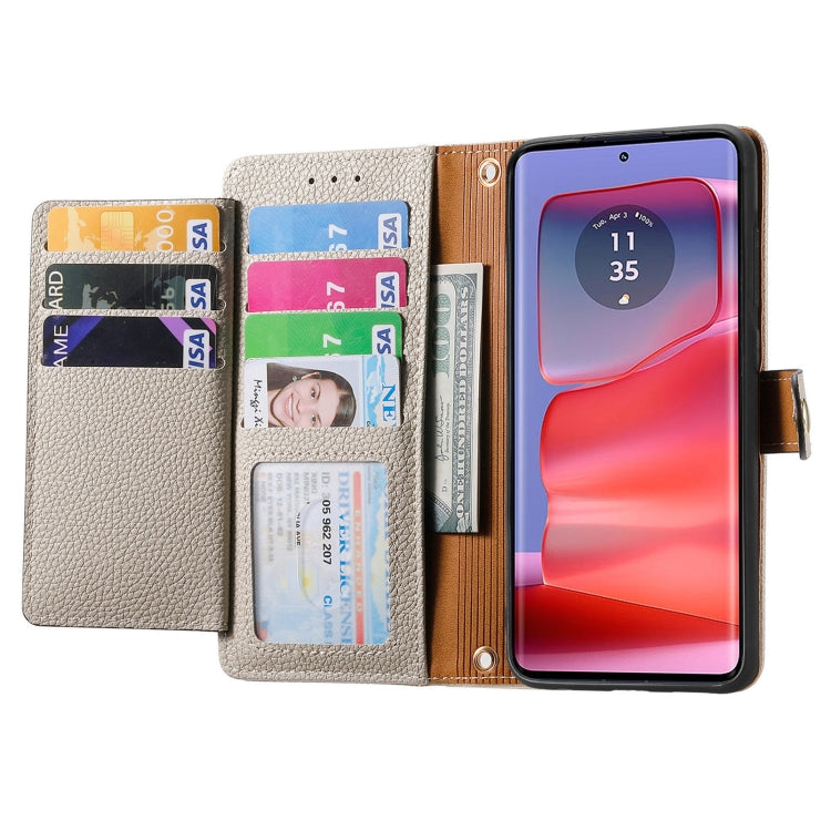 For Motorola Edge 50 Fusion Love Zipper Lanyard Leather Phone Case