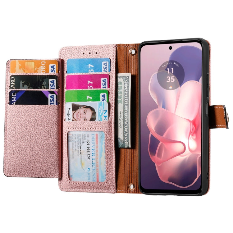 For Motorola Moto G Power 5G 2024 Love Zipper Lanyard Leather Phone Case
