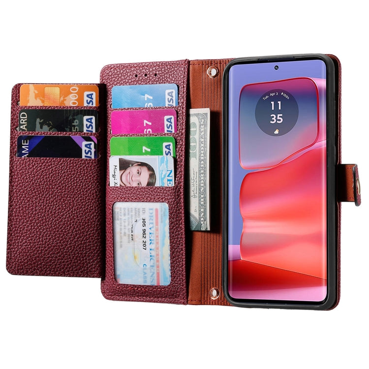 For Motorola Moto G75 5G Love Zipper Lanyard Leather Phone Case