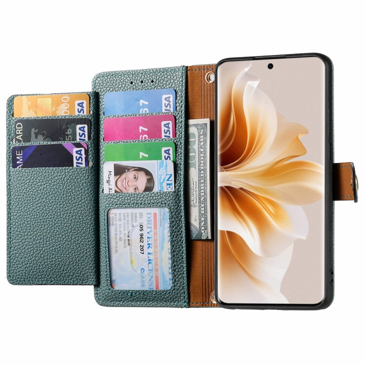 For OPPO Reno11 Pro 5G Global Love Zipper Lanyard Leather Phone Case