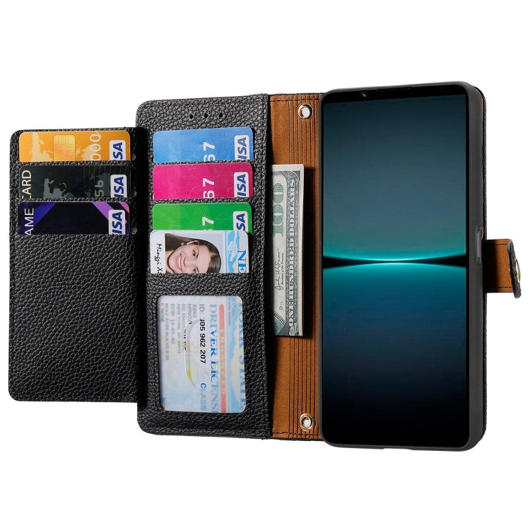 For Sony Xperia 1 IV Love Zipper Lanyard Leather Phone Case