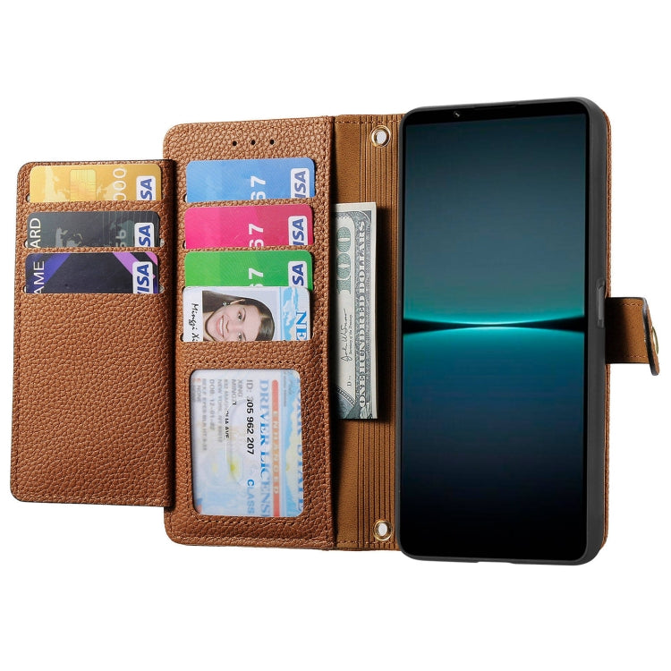 For Sony Xperia 1 IV Love Zipper Lanyard Leather Phone Case