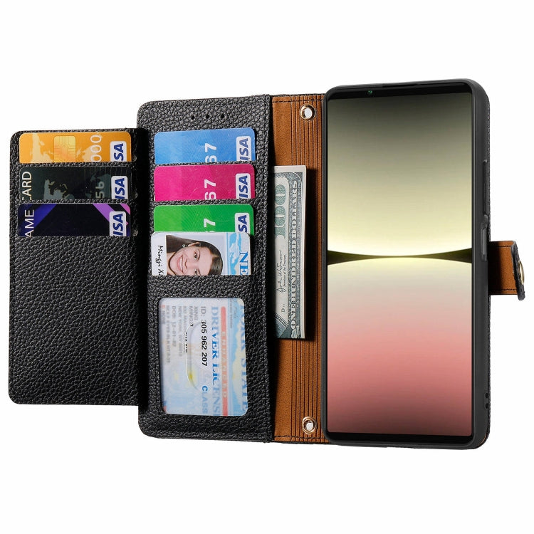For Sony Xperia 5 IV Love Zipper Lanyard Leather Phone Case