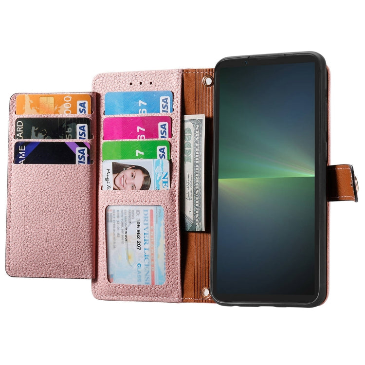 For Sony Xperia 5 V Love Zipper Lanyard Leather Phone Case