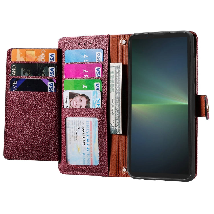 For Sony Xperia 5 V Love Zipper Lanyard Leather Phone Case