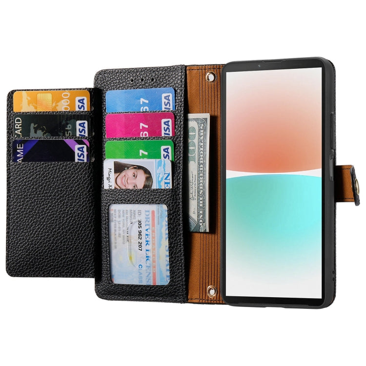 For Sony Xperia 10 IV Love Zipper Lanyard Leather Phone Case