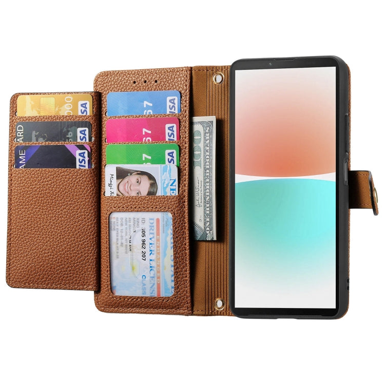 For Sony Xperia 10 IV Love Zipper Lanyard Leather Phone Case