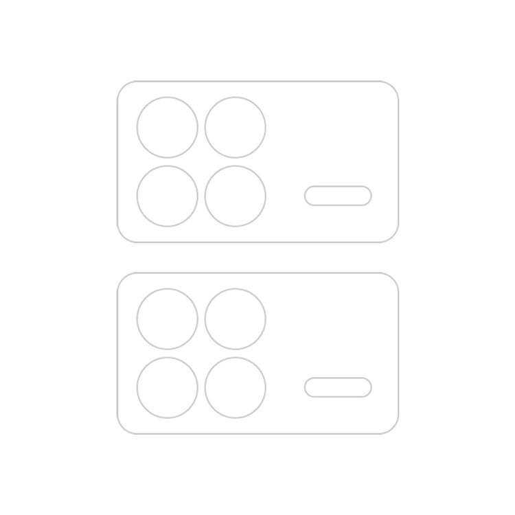 For Xiaomi Mix Fold 3 2pcs ENKAY Hat-Prince 9H Rear Camera Lens Tempered Glass Film - Transparent