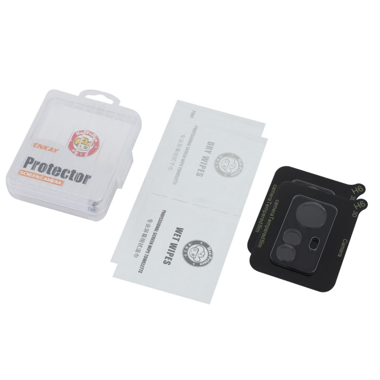For Redmi Note 12s 2pcs ENKAY Hat-Prince 9H Rear Camera Lens Tempered Glass Film - Transparent