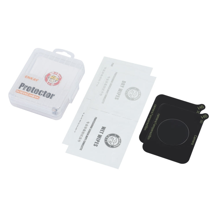 For Xiaomi Civi 3 2pcs ENKAY Hat-Prince 9H Rear Camera Lens Tempered Glass Film - Transparent