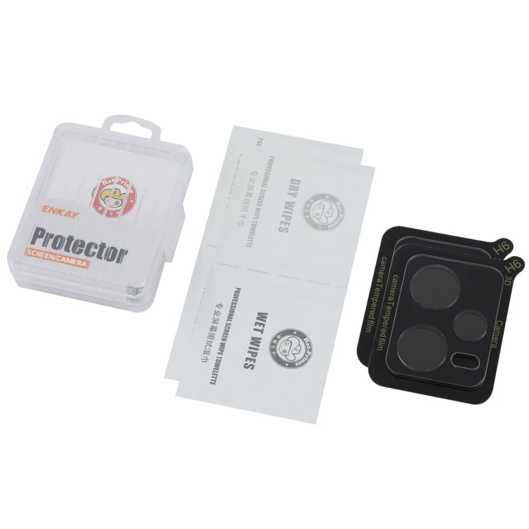 For Redmi Note 12 Pro+ 5G 2pcs ENKAY Hat-Prince 9H Rear Camera Lens Tempered Glass Film - Transparent