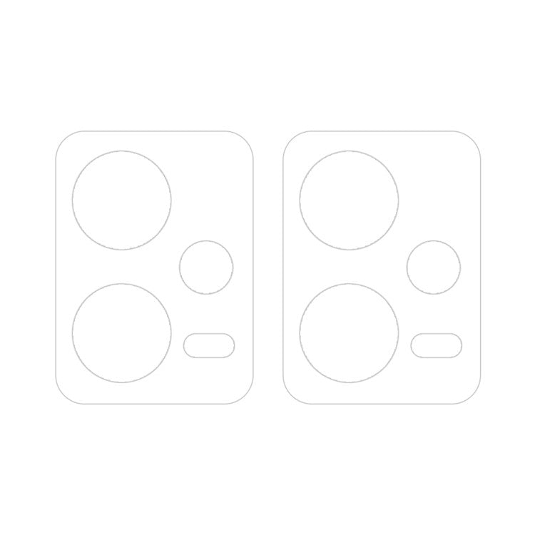 For Redmi Note 12 5G 2pcs ENKAY Hat-Prince 9H Rear Camera Lens Tempered Glass Film - Transparent