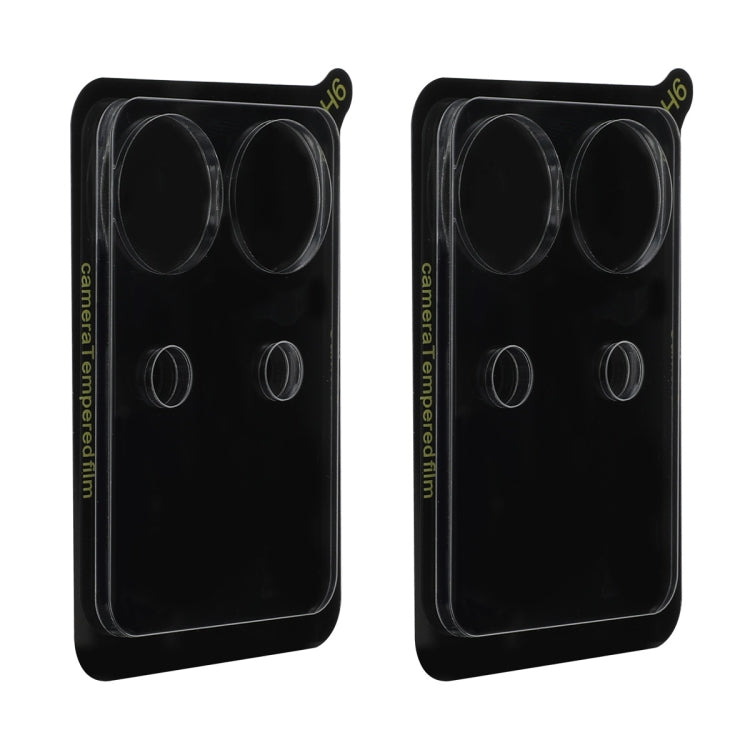 For Redmi Note 13 Pro 4G / Poco M6 Pro 4G 2pcs ENKAY Hat-Prince 9H Rear Camera Lens Tempered Glass Film - Transparent